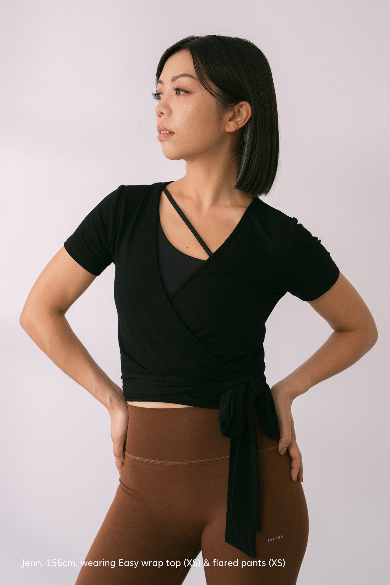 Easy Wrap Top Short Sleeve