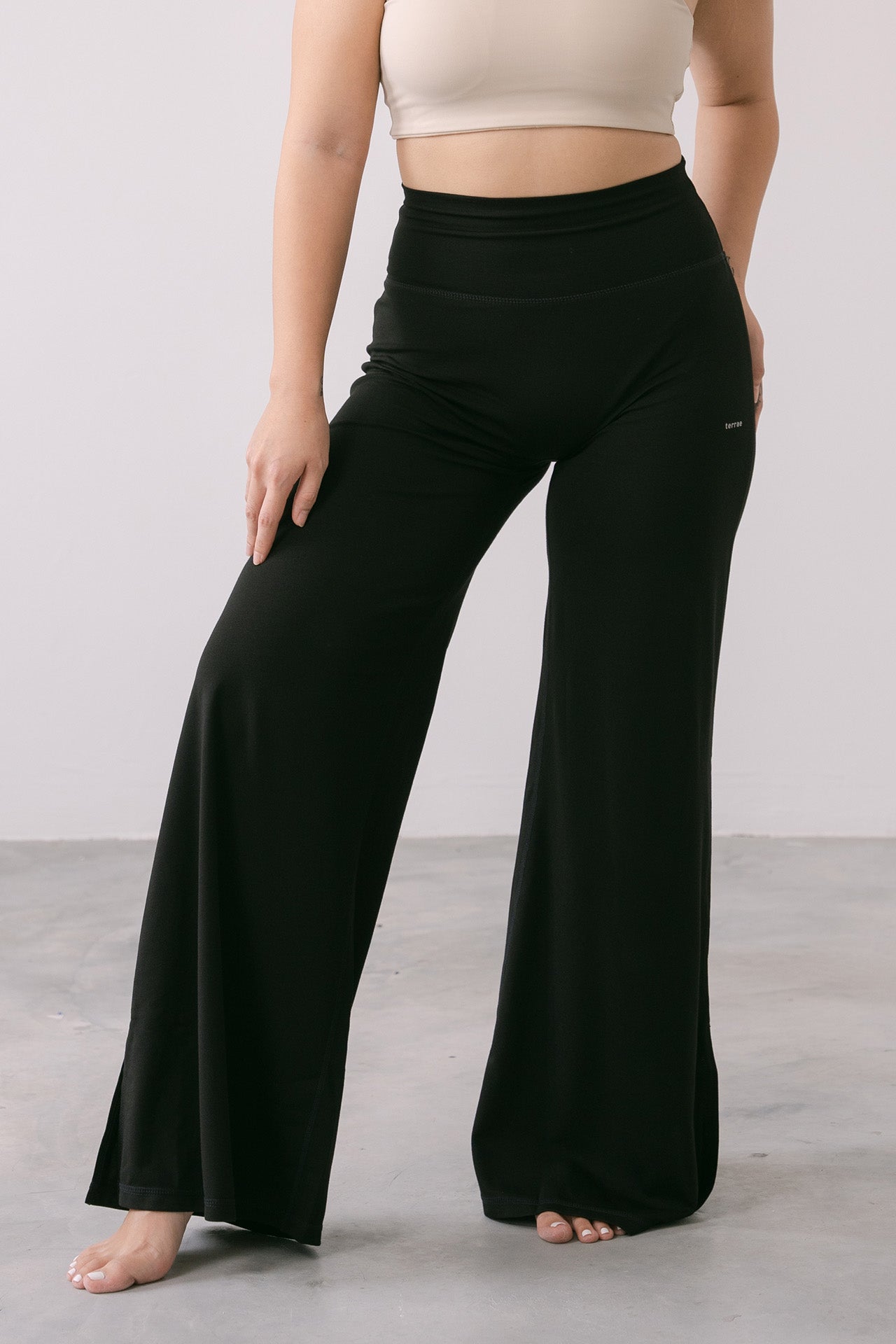 Easy Flared Pants Black