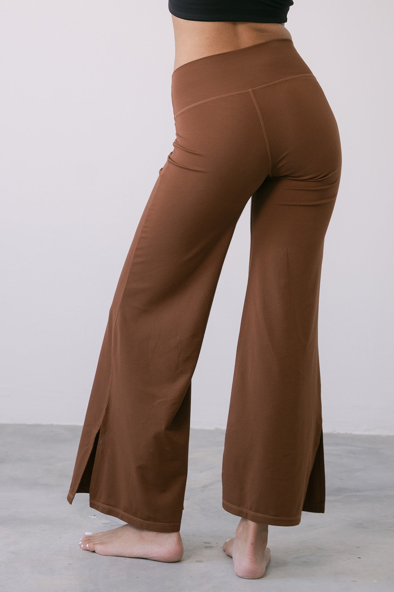 Easy Flared Pants Chocolate