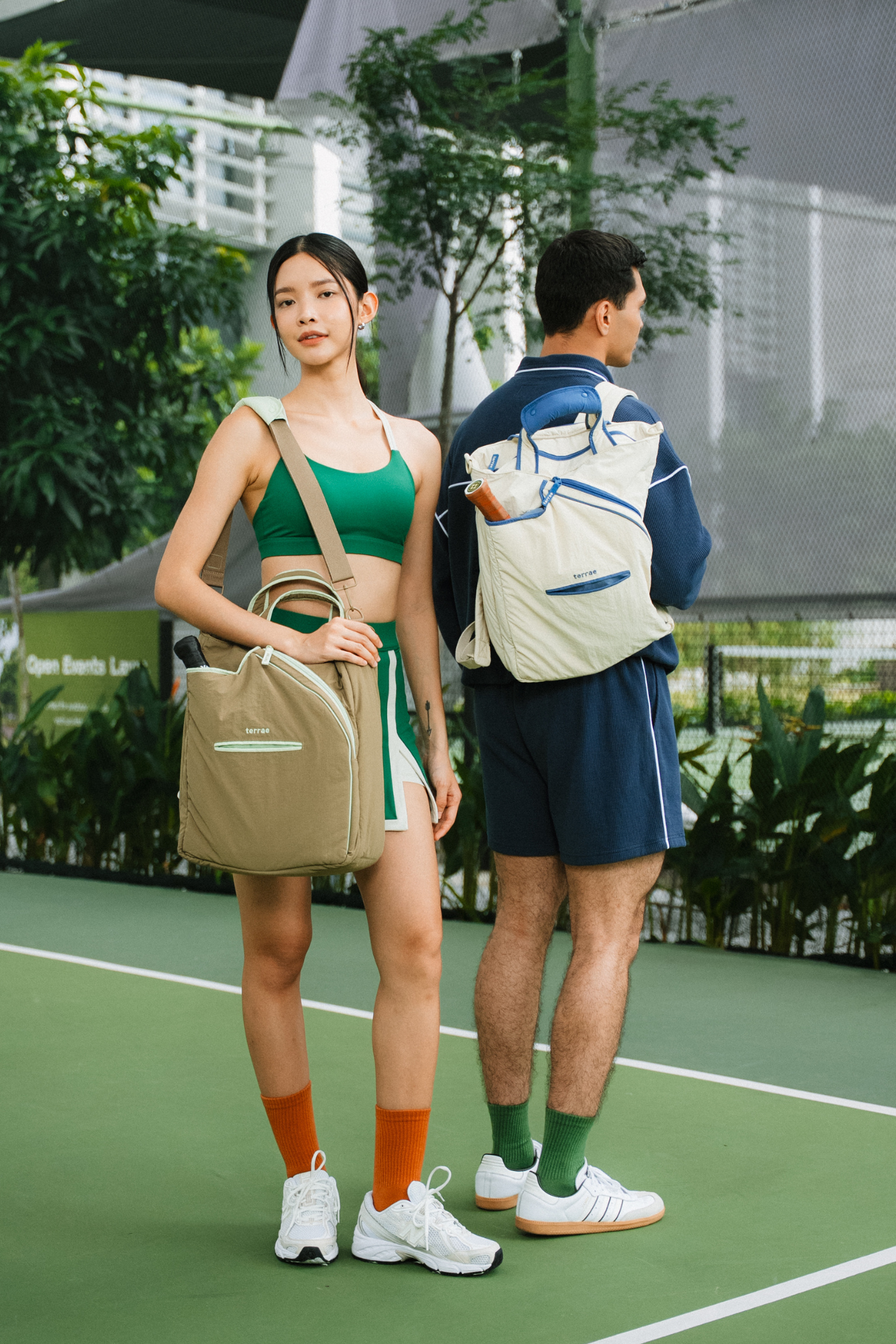 (PRE-ORDER) All Court Racket Bag in Sage Mint