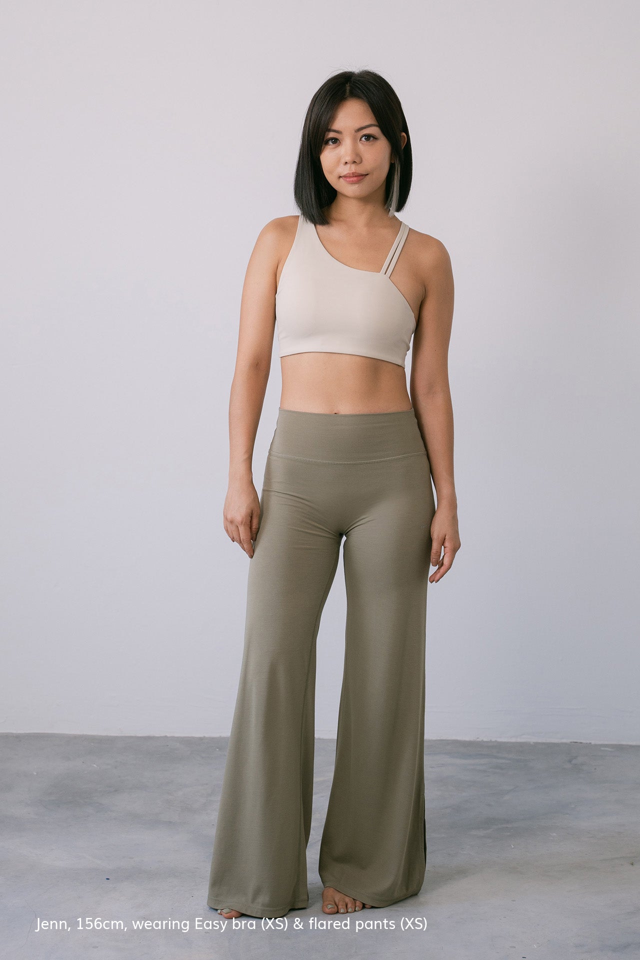 Easy Flared Pants Olive Green