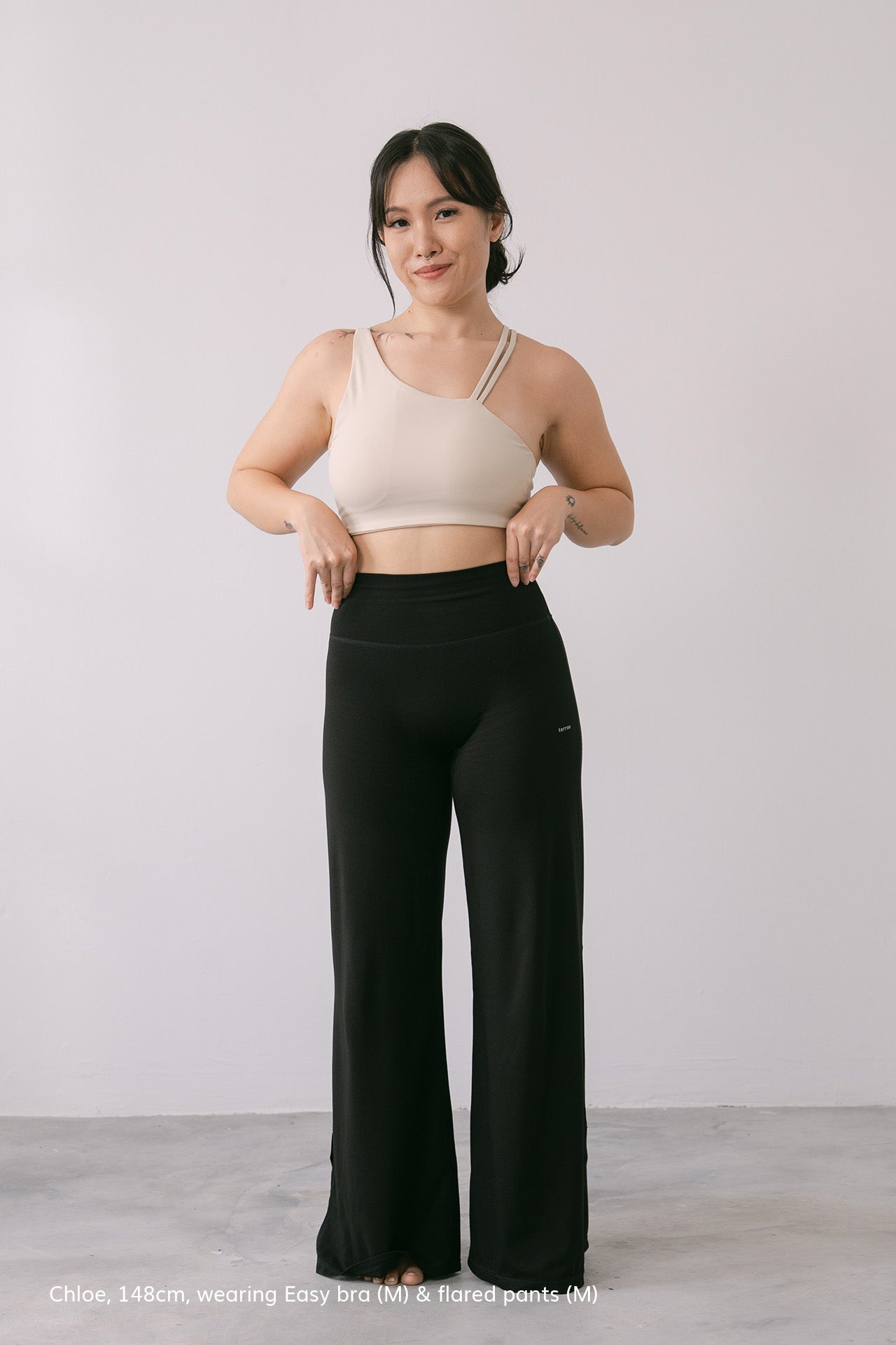 Easy Flared Pants Black
