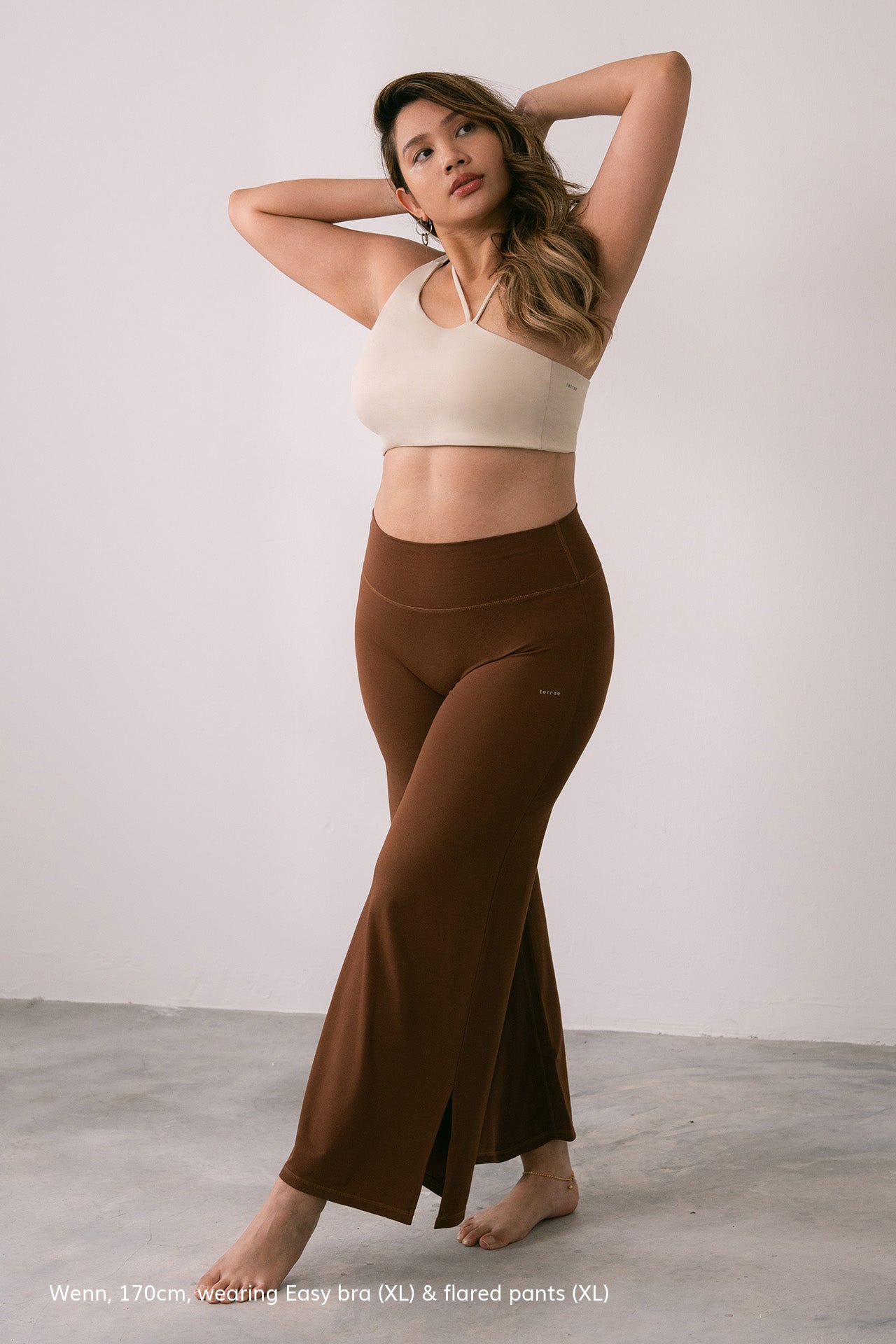 Easy Flared Pants Chocolate