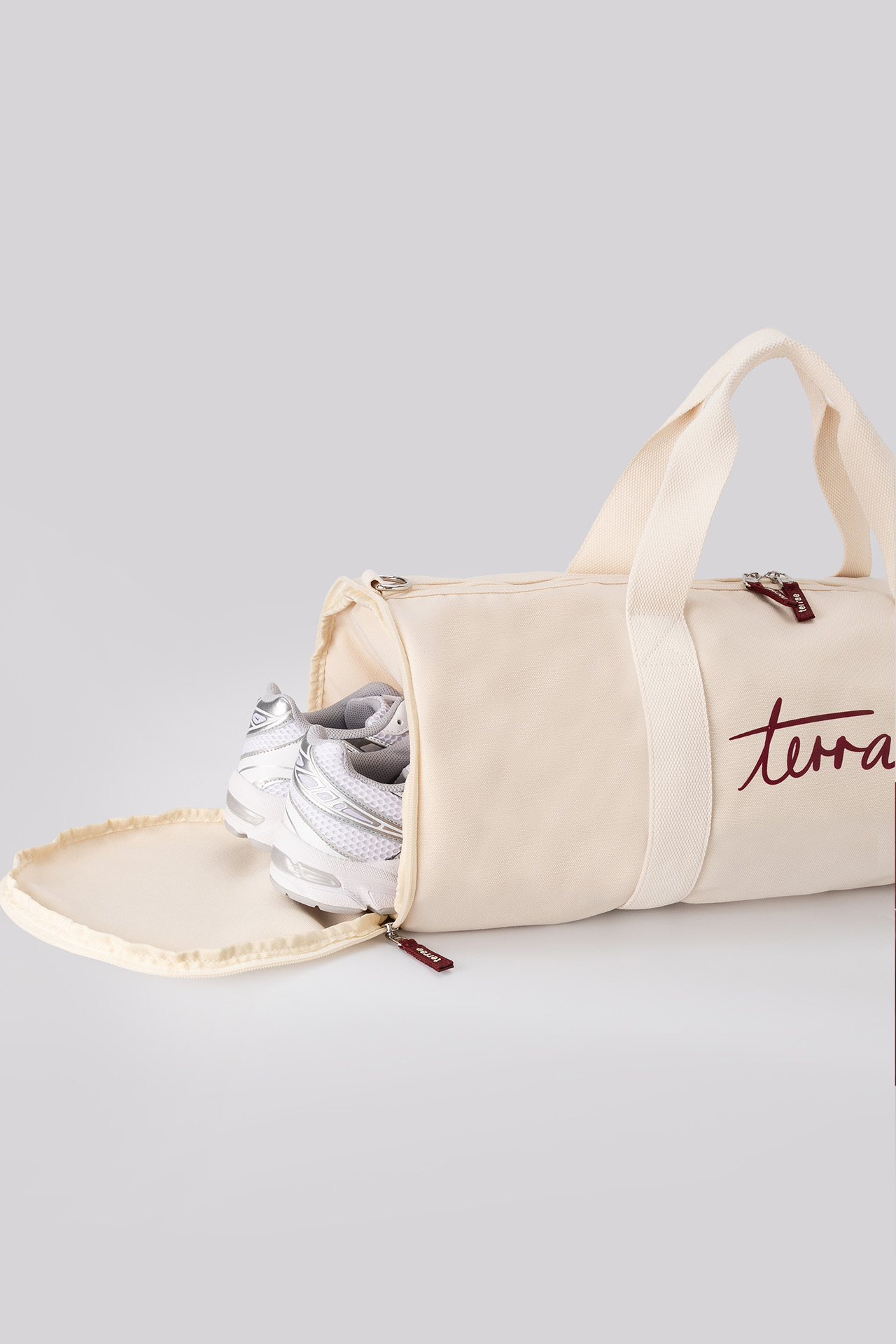 All Day Gym Bag in Cream Beige