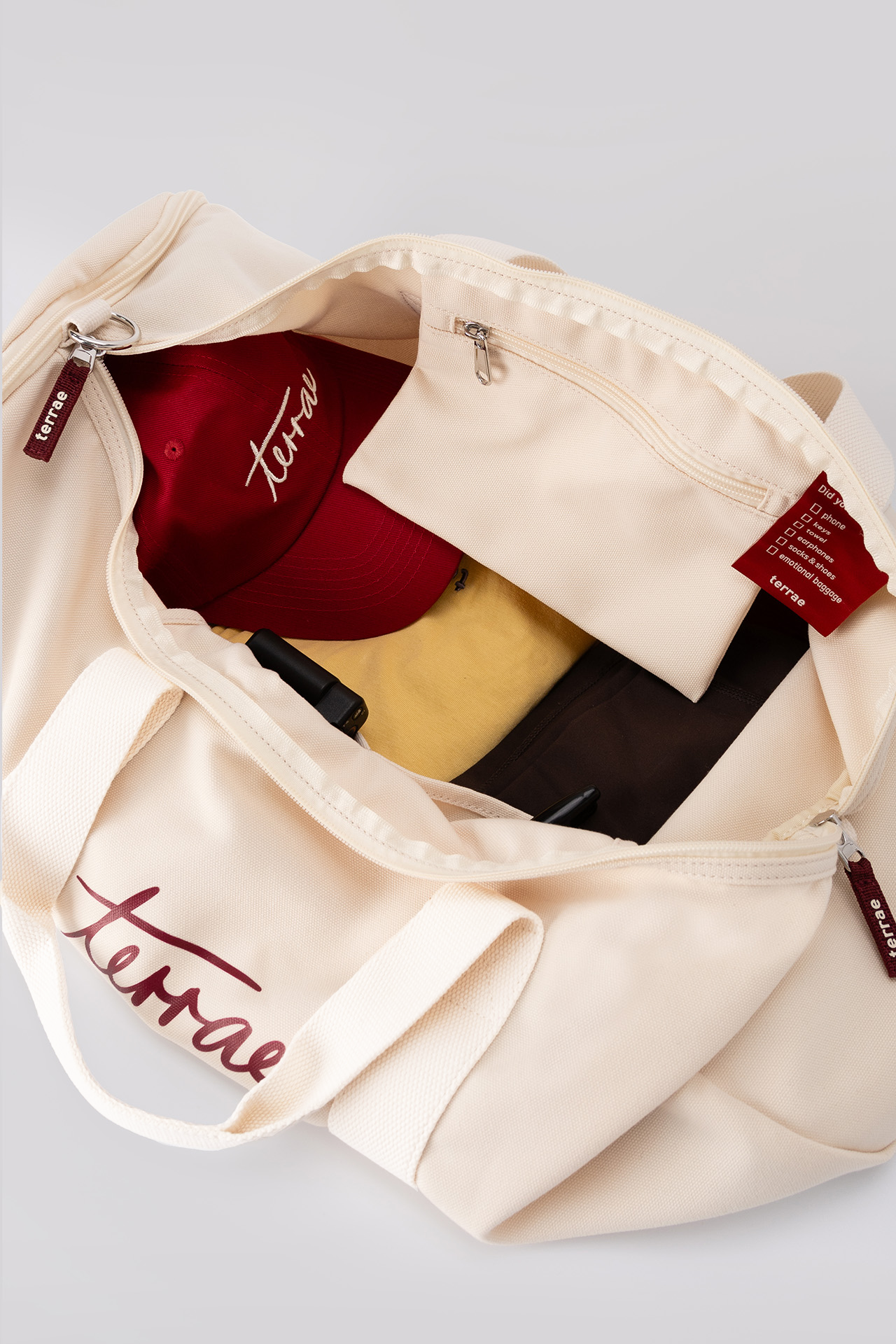 All Day Gym Bag in Cream Beige