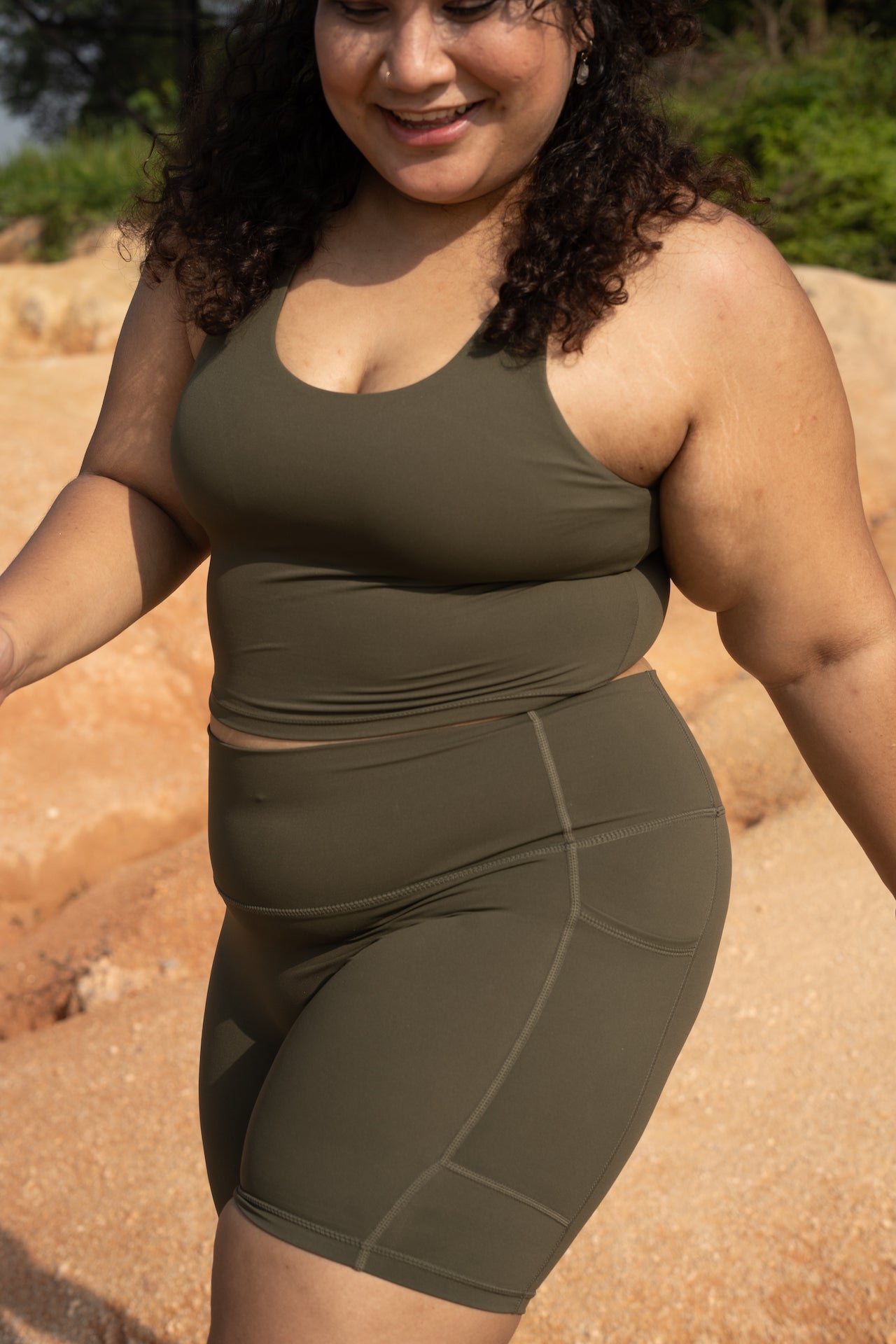 All Day Scoop Bra Tank Willow