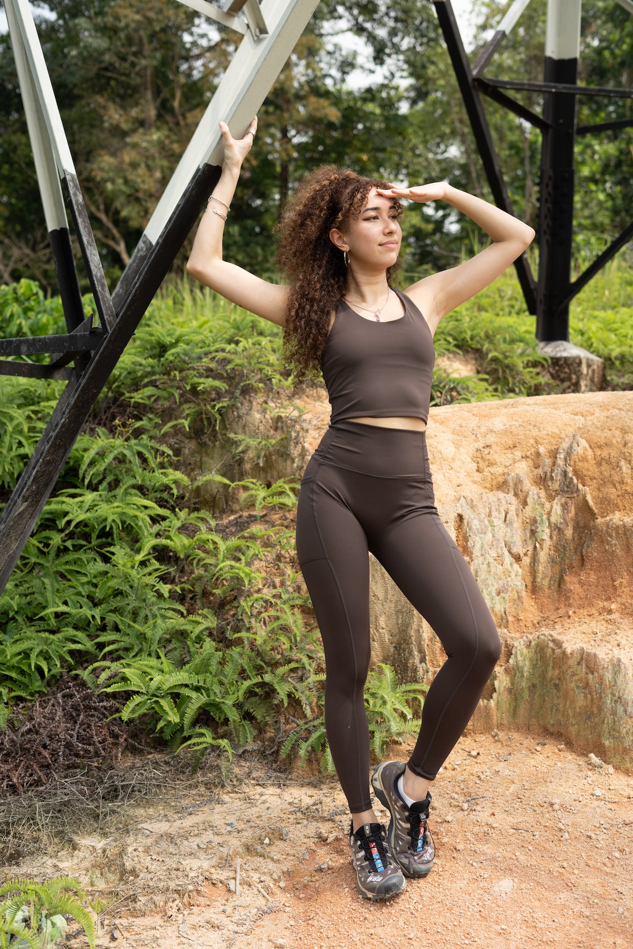 All Day Scoop Bra Tank Espresso