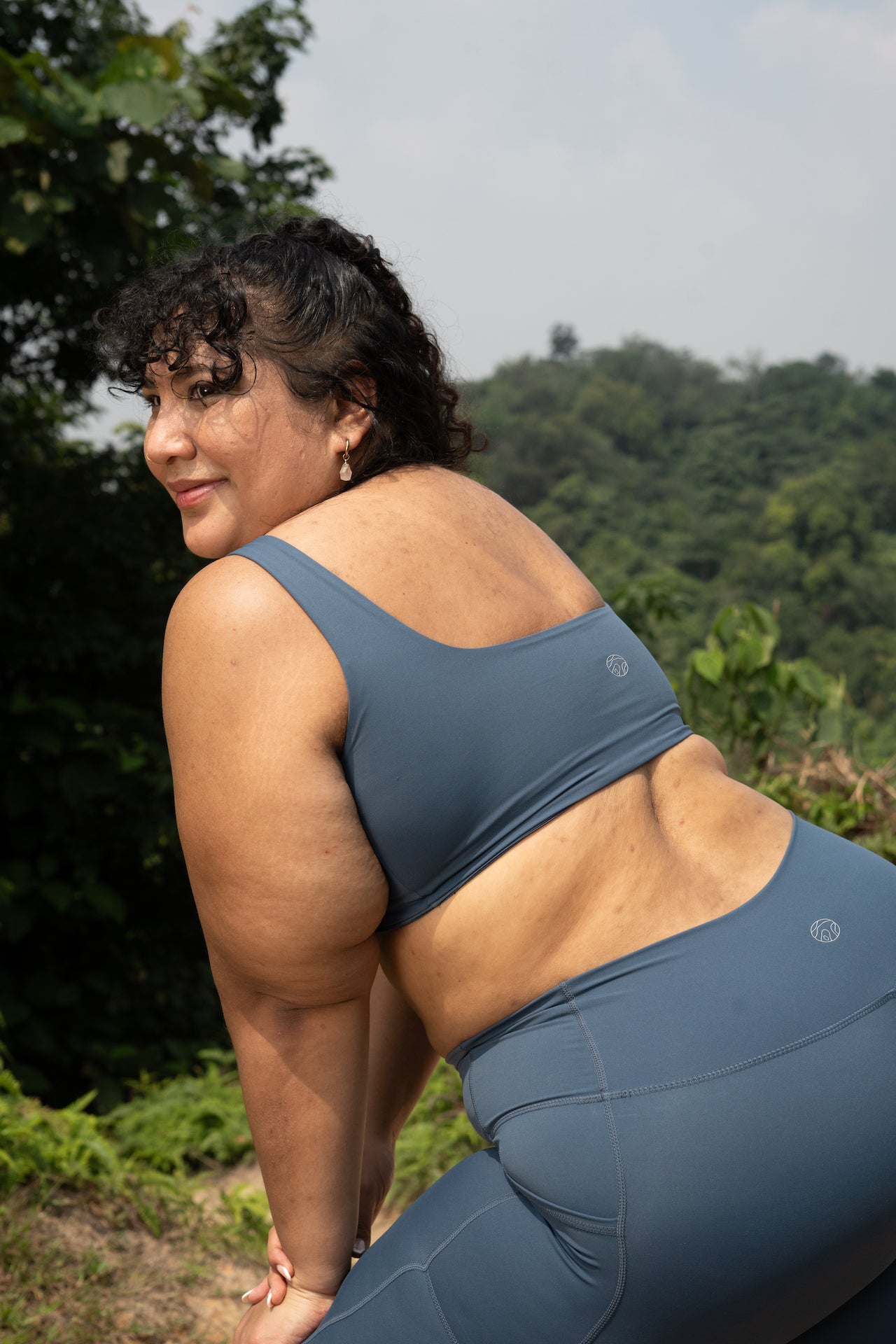 All Day Square Neck Bra Marine