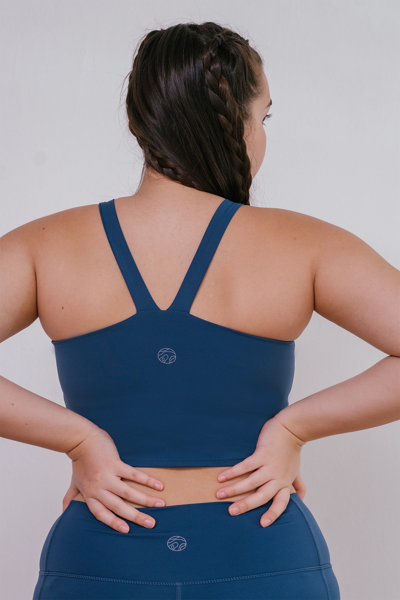All Day Scoop Bra Tank Marine