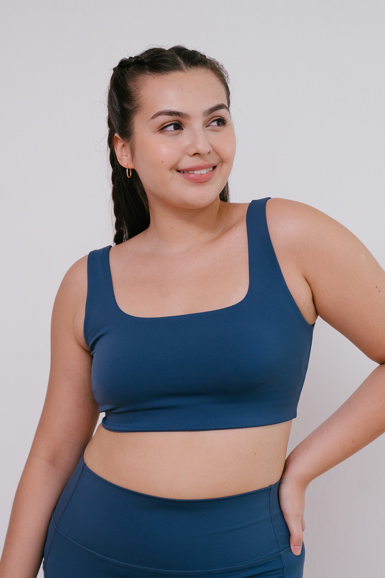 All Day Square Neck Bra Marine