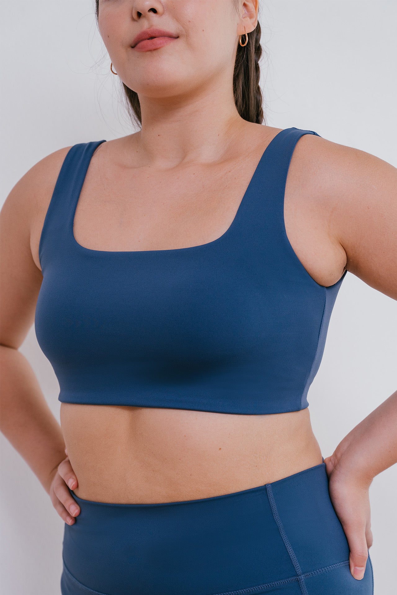 All Day Square Neck Bra Marine