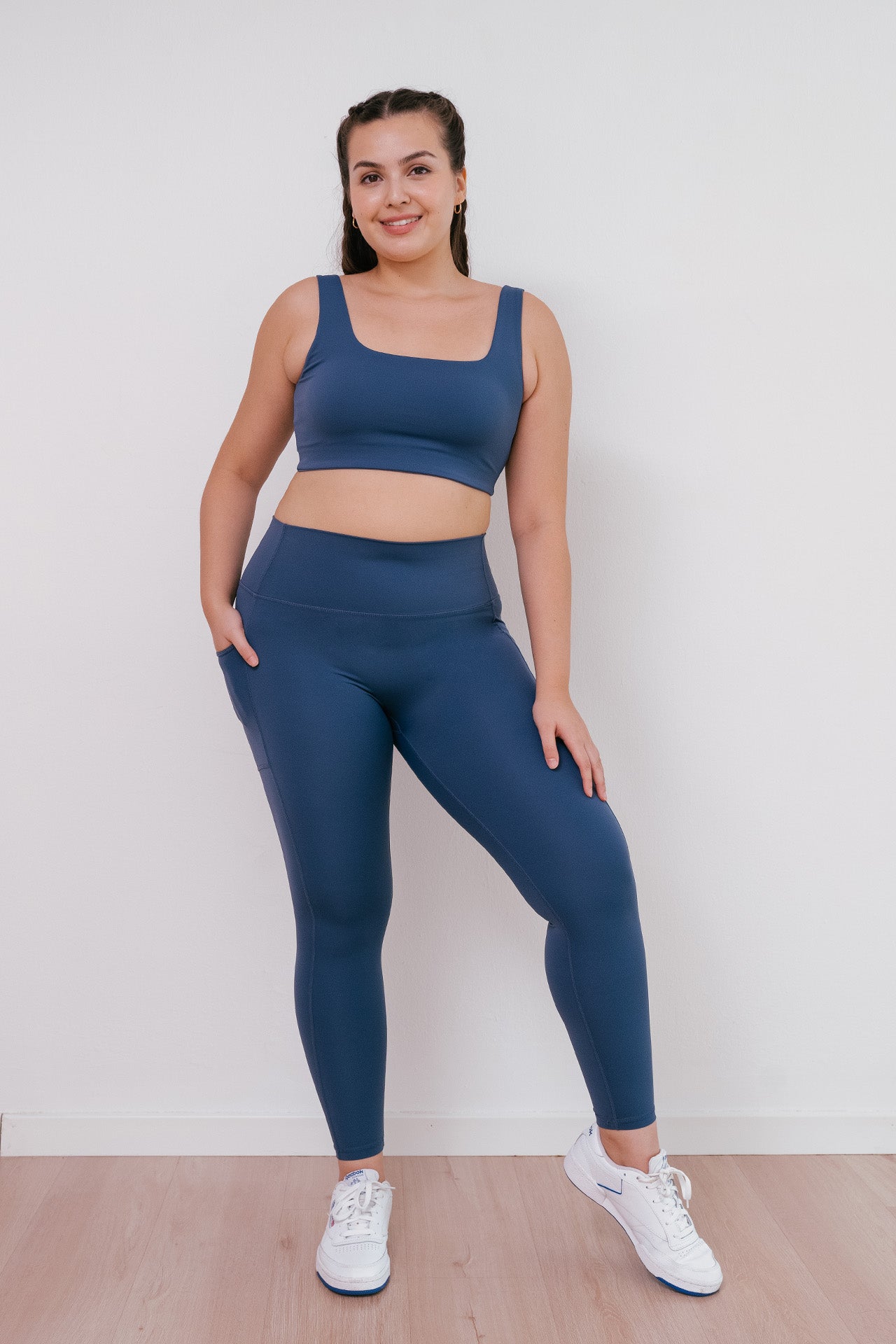 All Day Square Neck Bra Marine