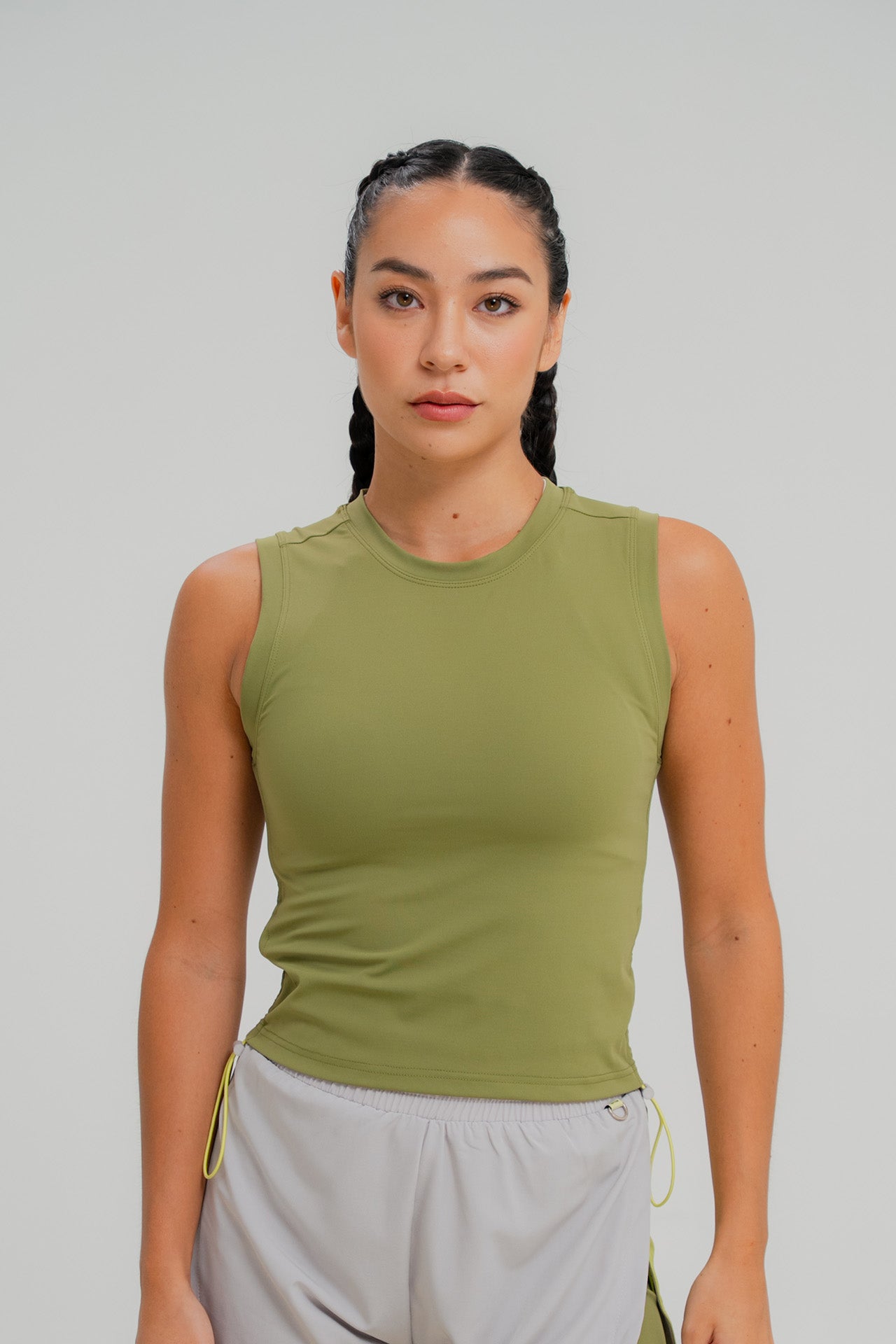 No Pressure Run Tank Olive