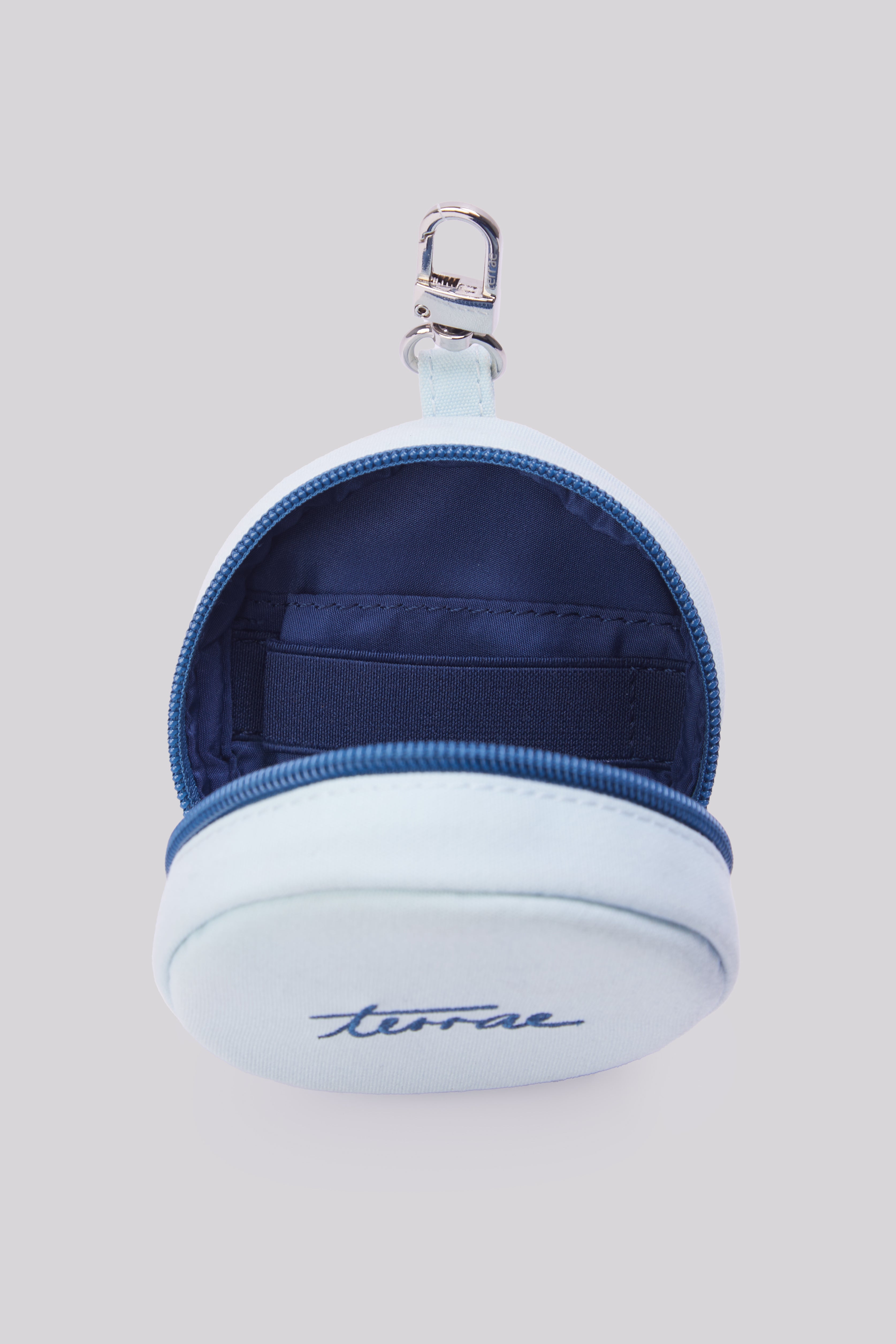 All Day Circle Mini Pouch in Mint Blue