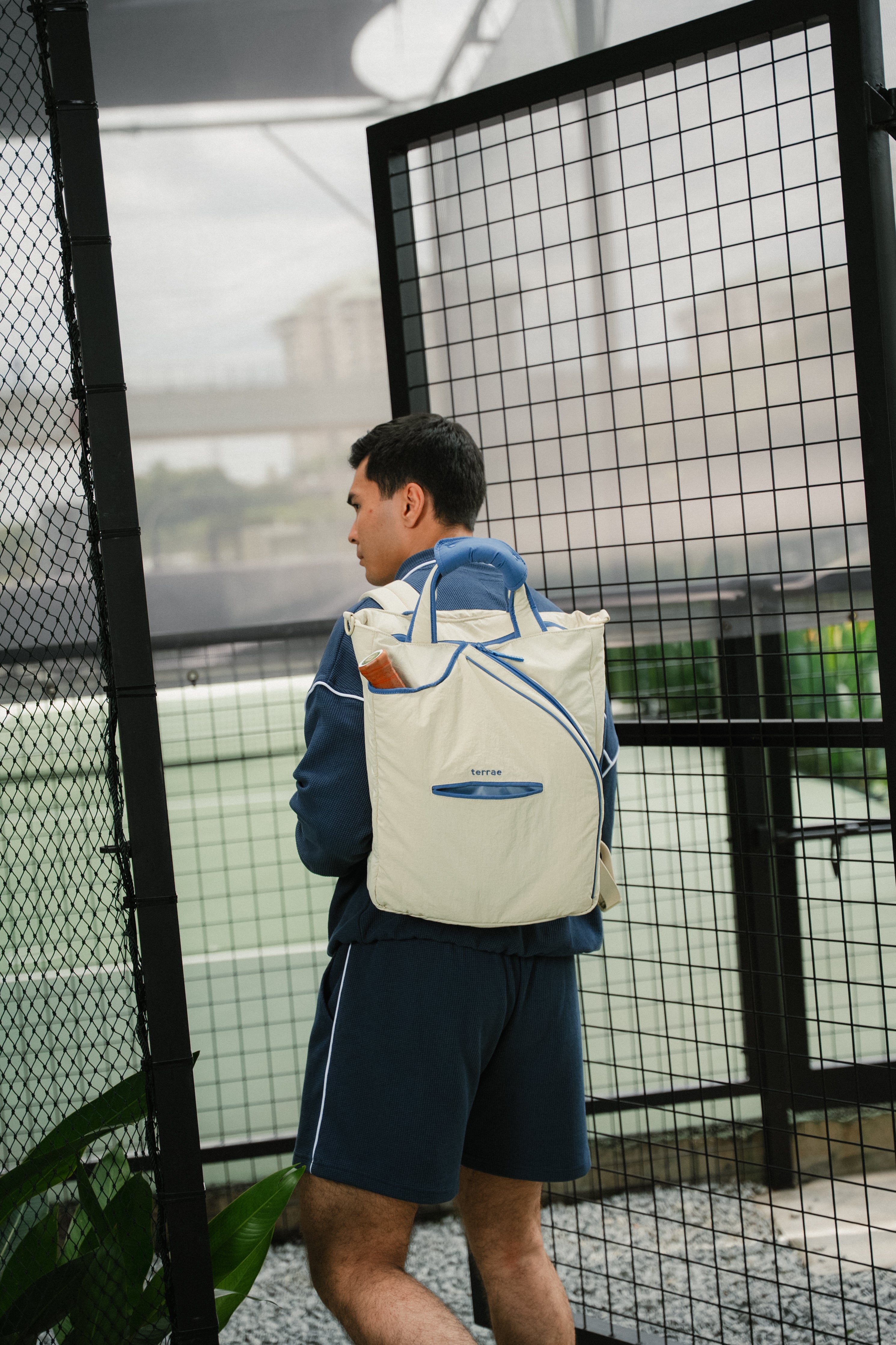 All Court Racket Bag in Oat Milk
