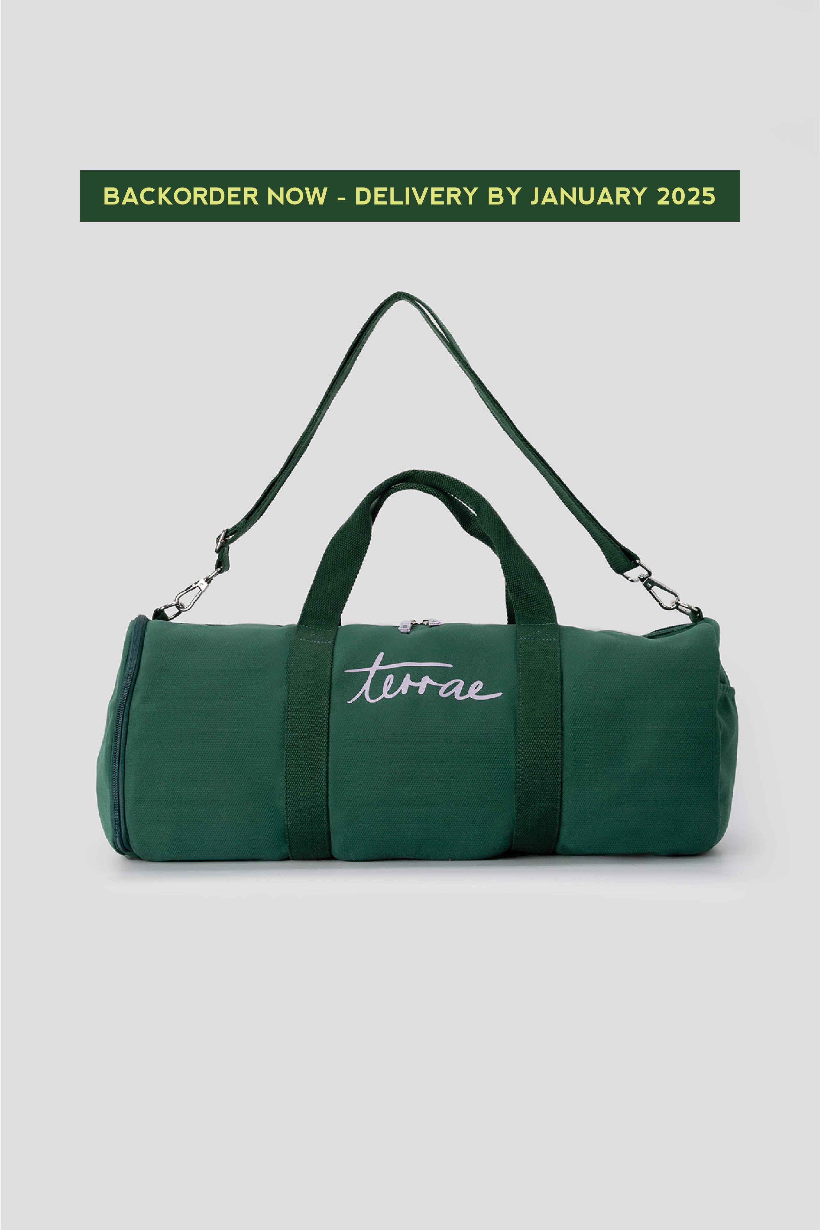 (BACKORDER) All Day Gym Bag in Forest Green