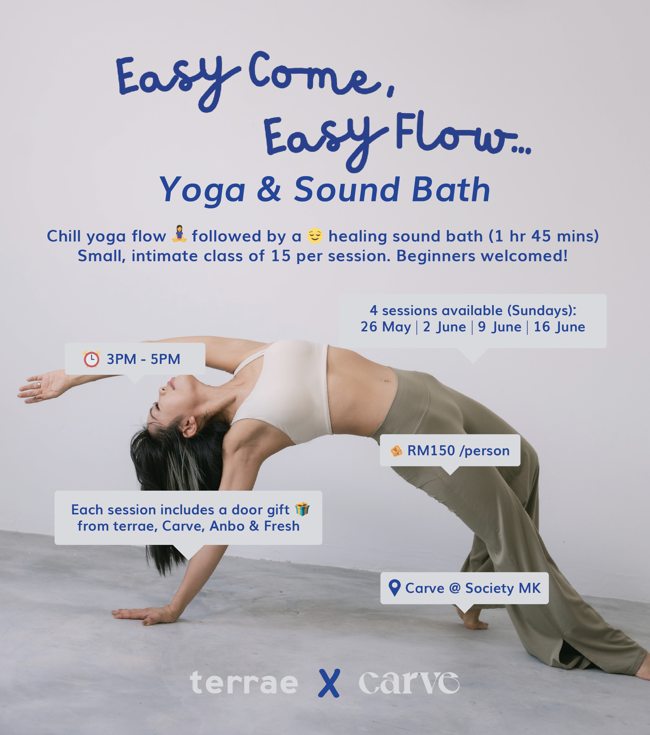 terrae x Carve: Easy Yoga Flow + Sound Bath