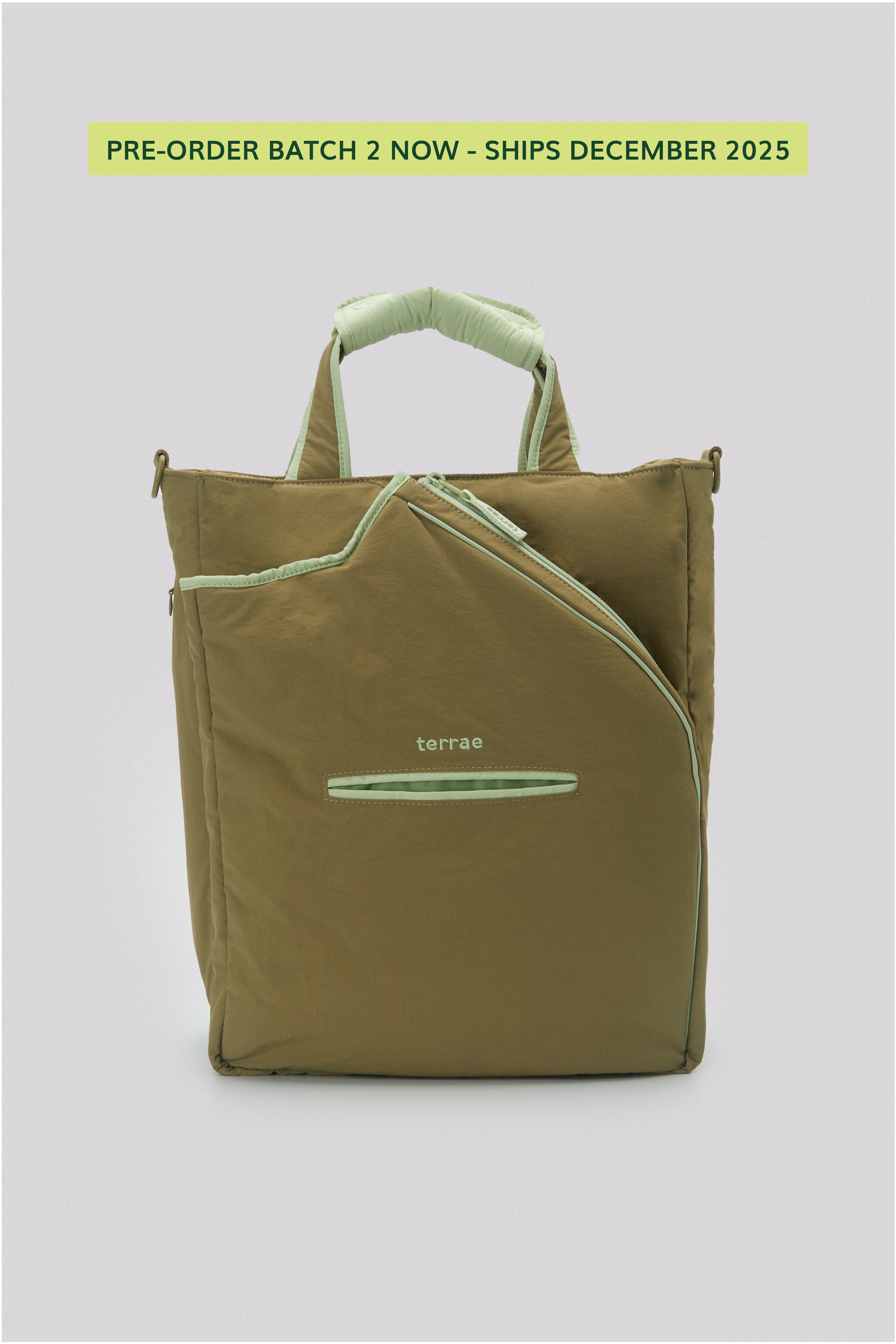 (BACKORDER BATCH 2 - DECEMBER 2025) All Court Racket Bag in Sage Mint