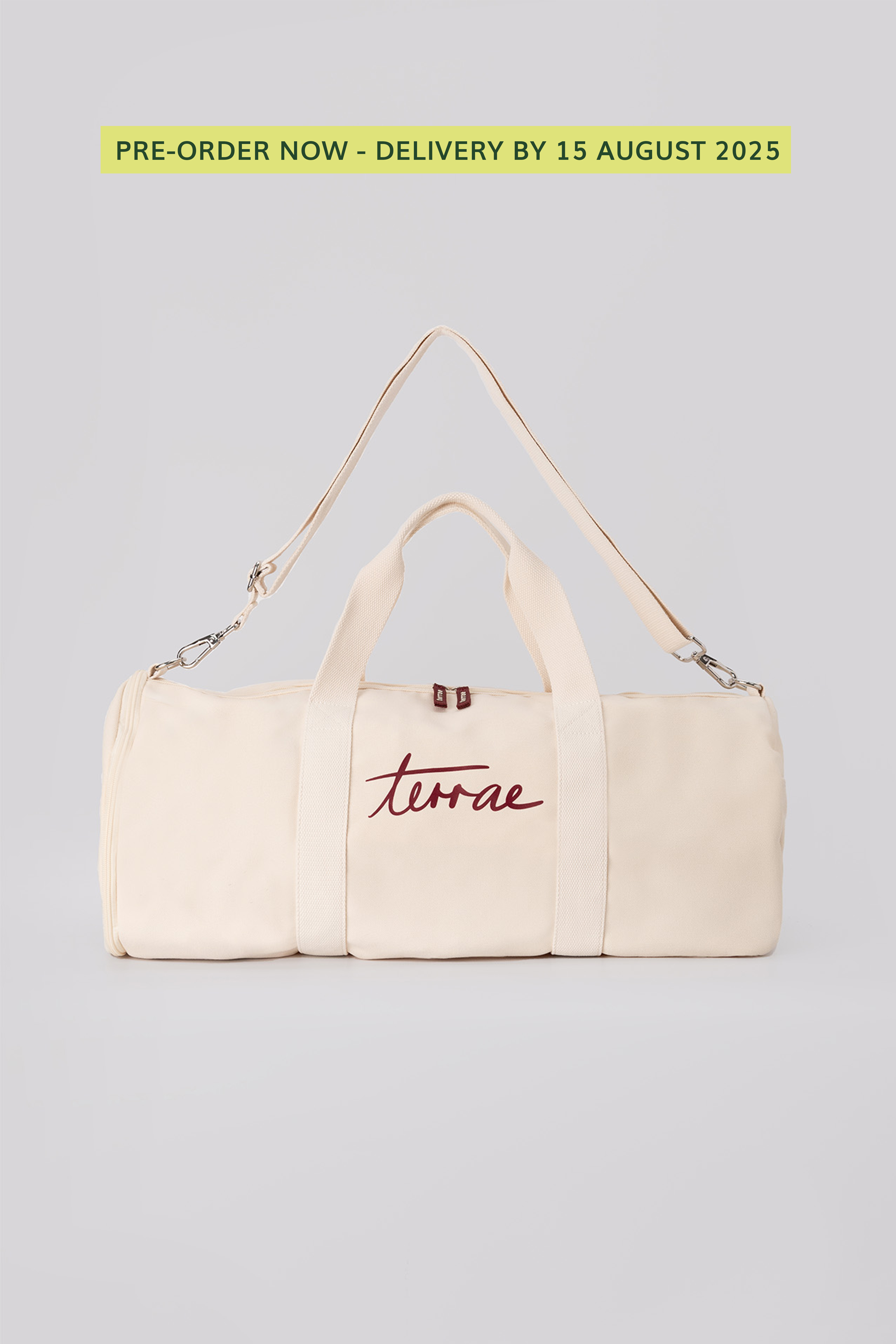 (PRE-ORDER) All Day Gym Bag in Cream Beige