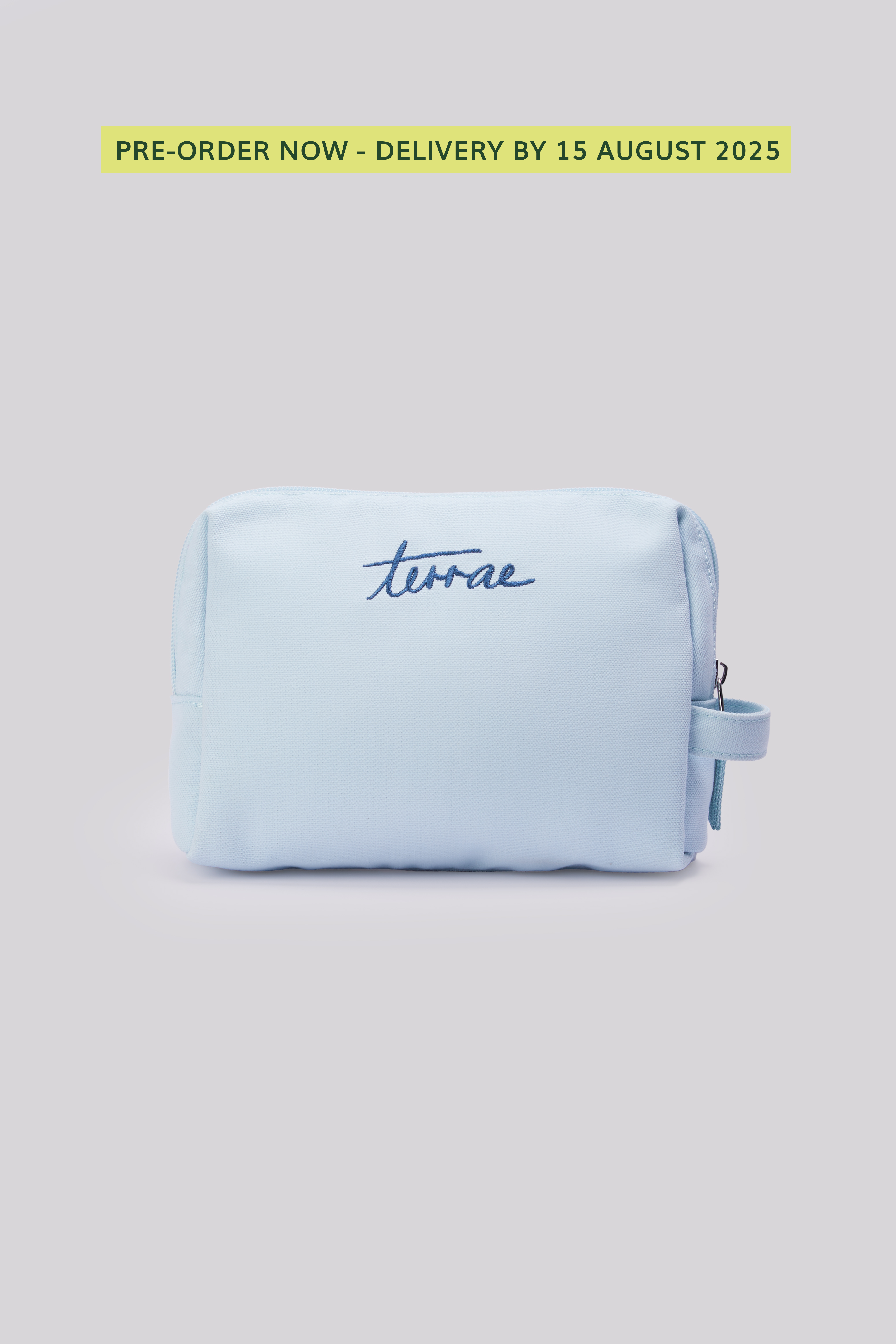 (PRE-ORDER) terrae Essentials Pouch in Mint Blue