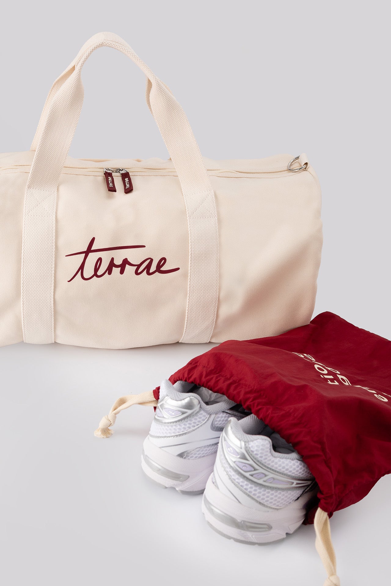 All Day Gym Bag in Cream Beige