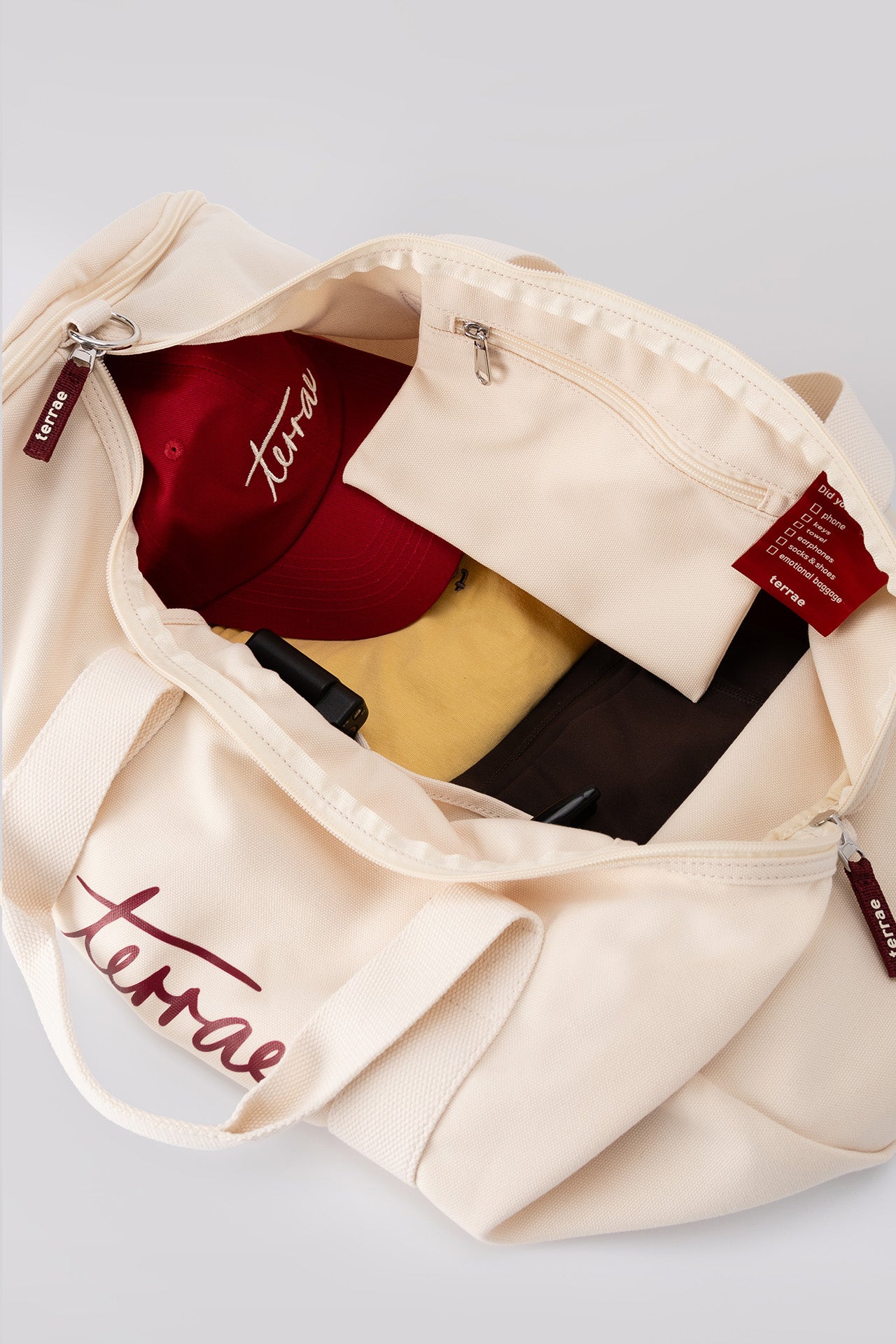 All Day Gym Bag in Cream Beige