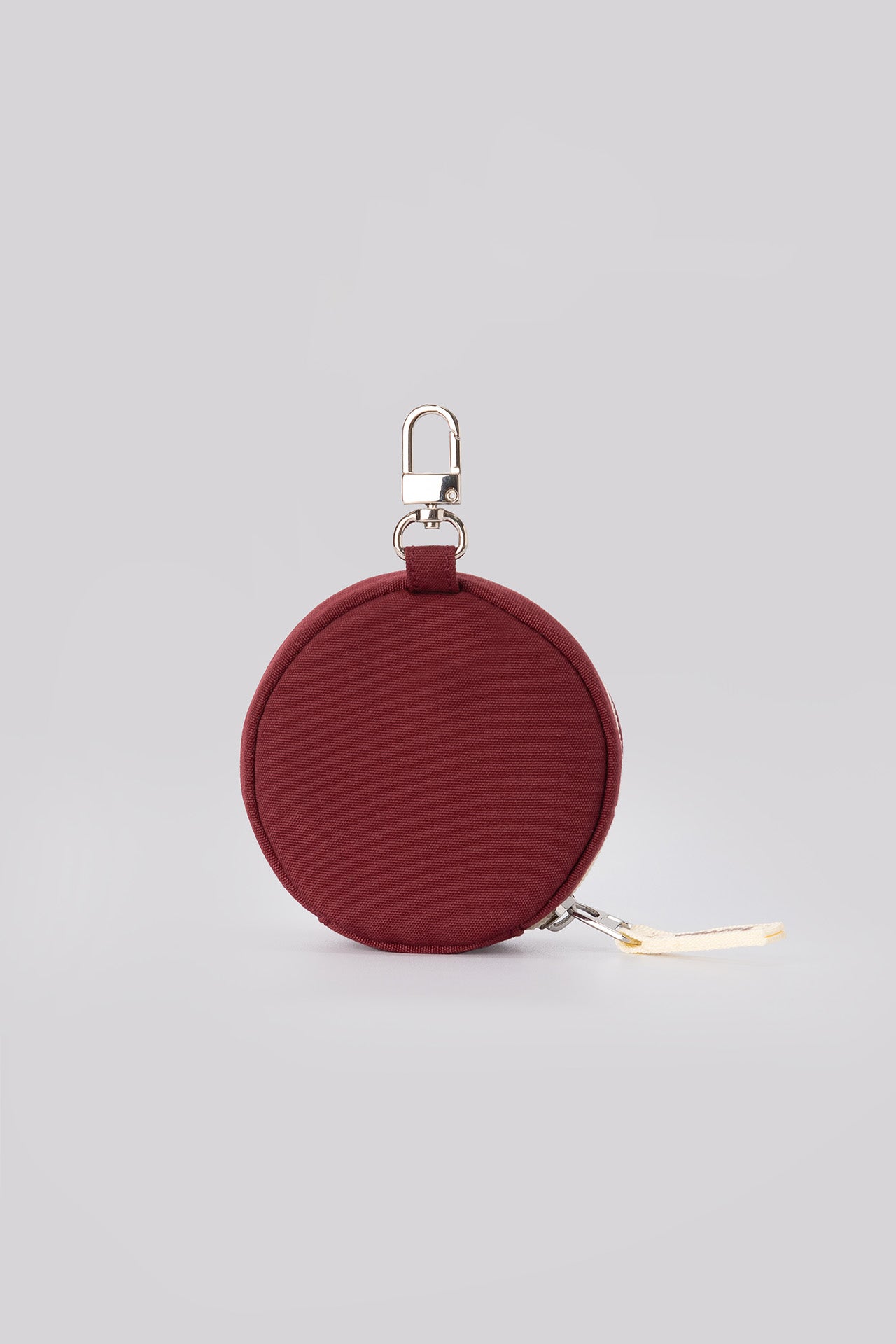 All Day Circle Mini Pouch in Maroon Red