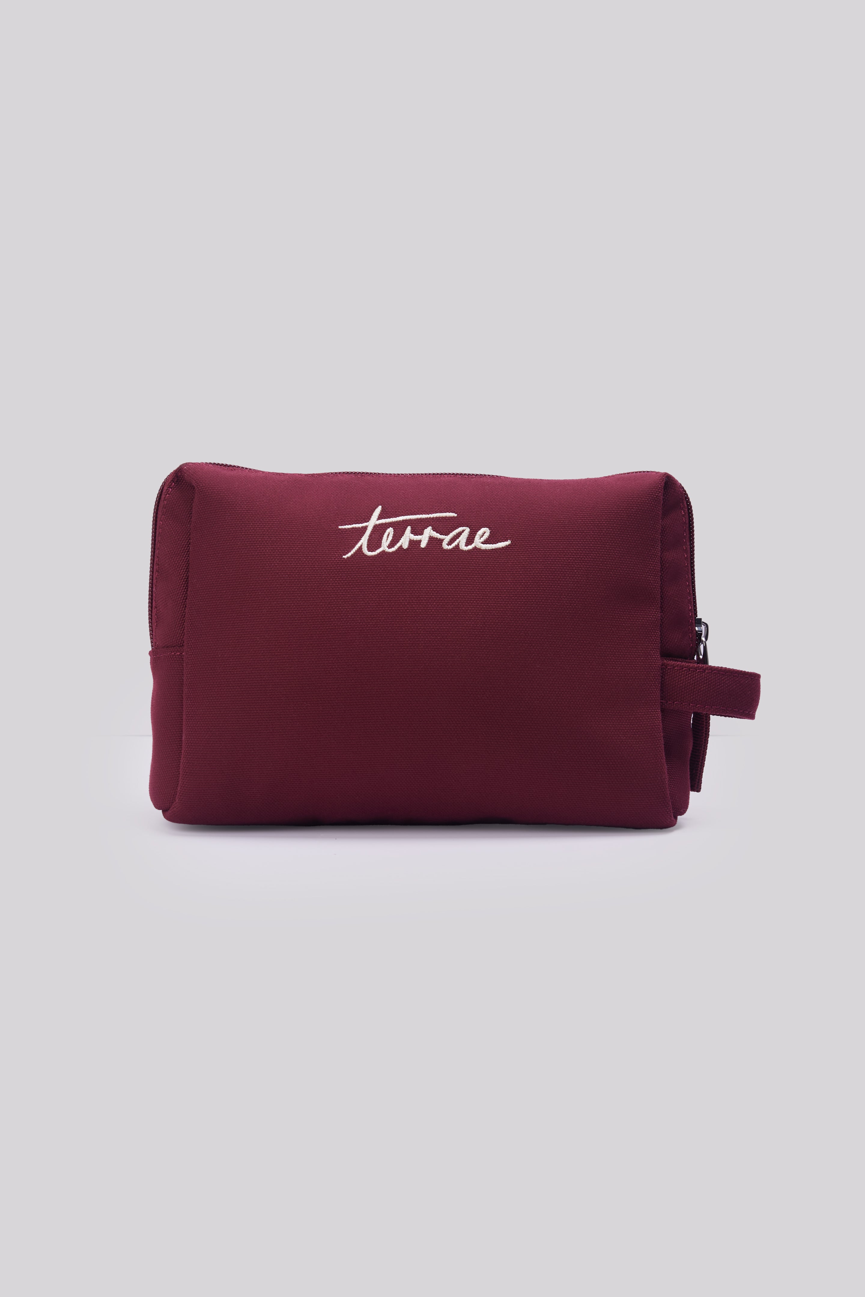 terrae Essentials Pouch in Maroon Red