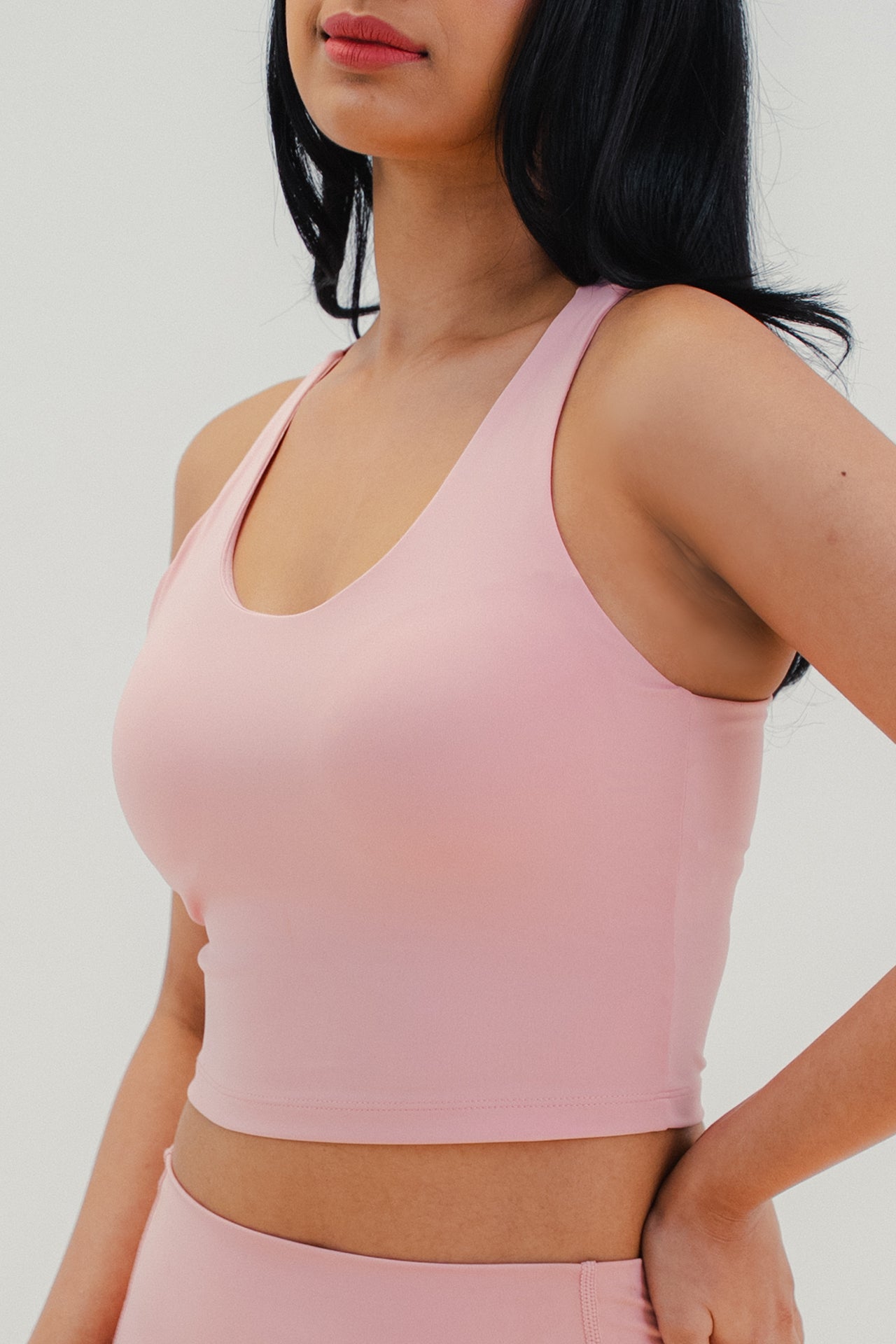 All Day Scoop Bra Tank Heartcore Pink
