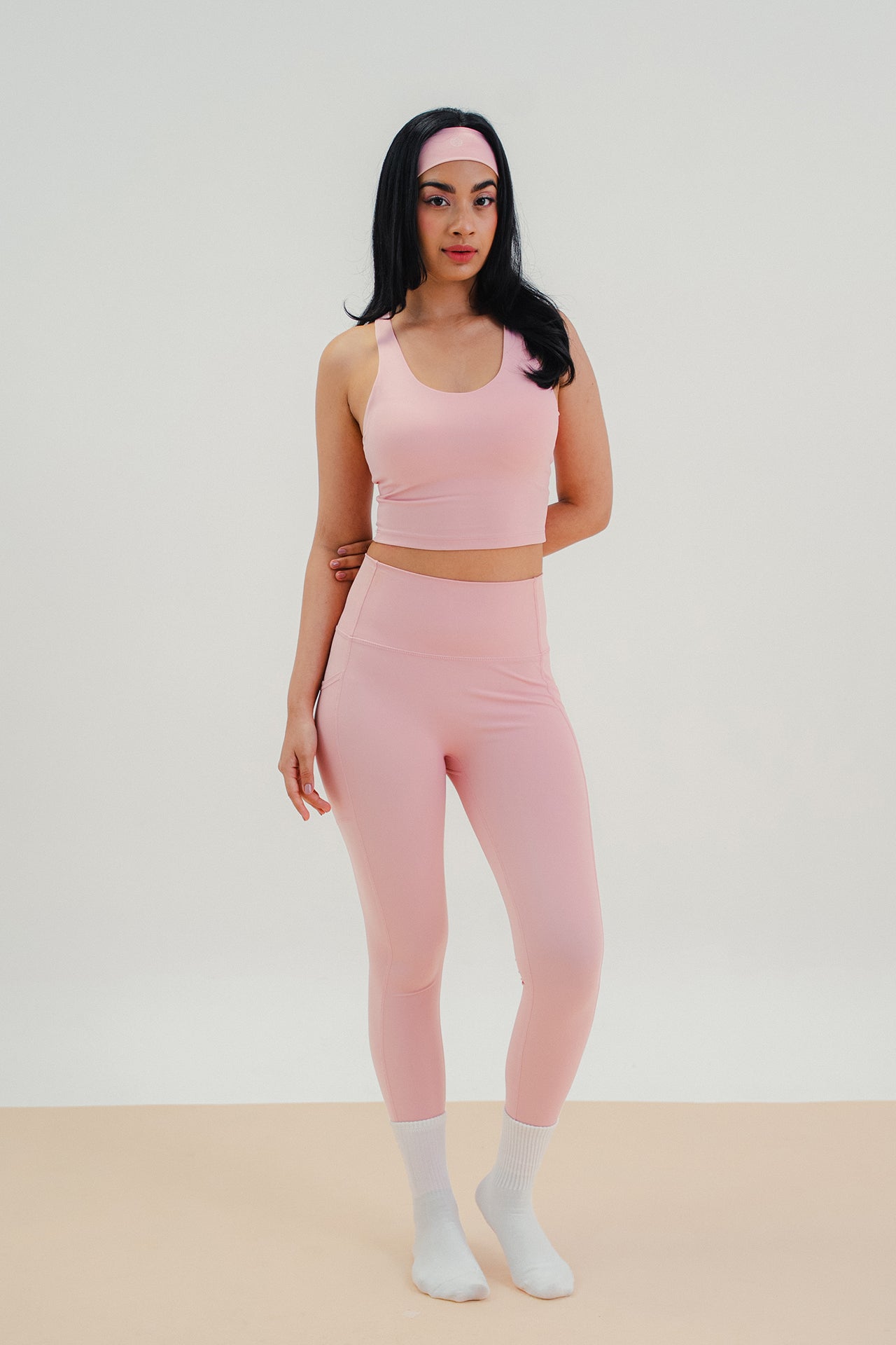 All Day Scoop Bra Tank Heartcore Pink