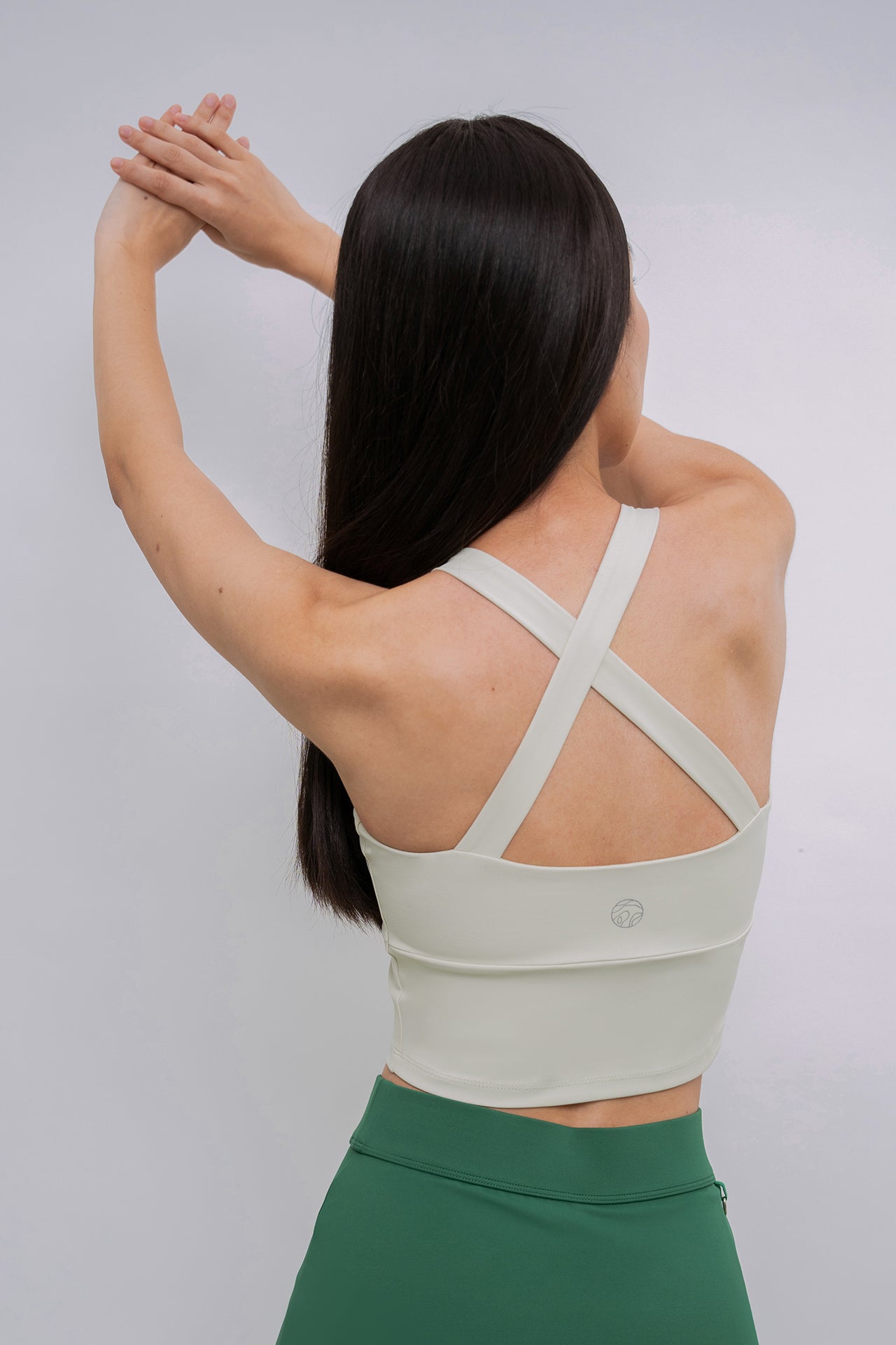 Crossover Bra Tank Cream