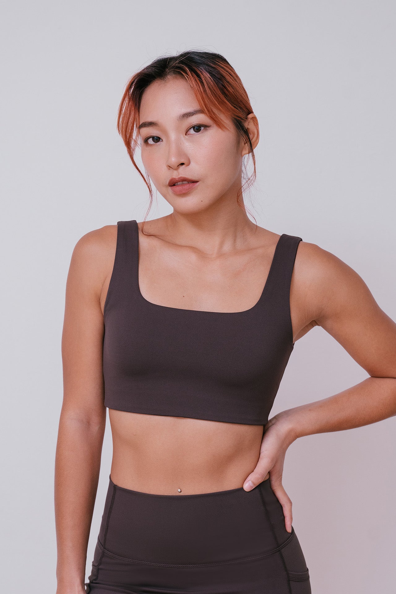 All Day Square Neck Bra Espresso