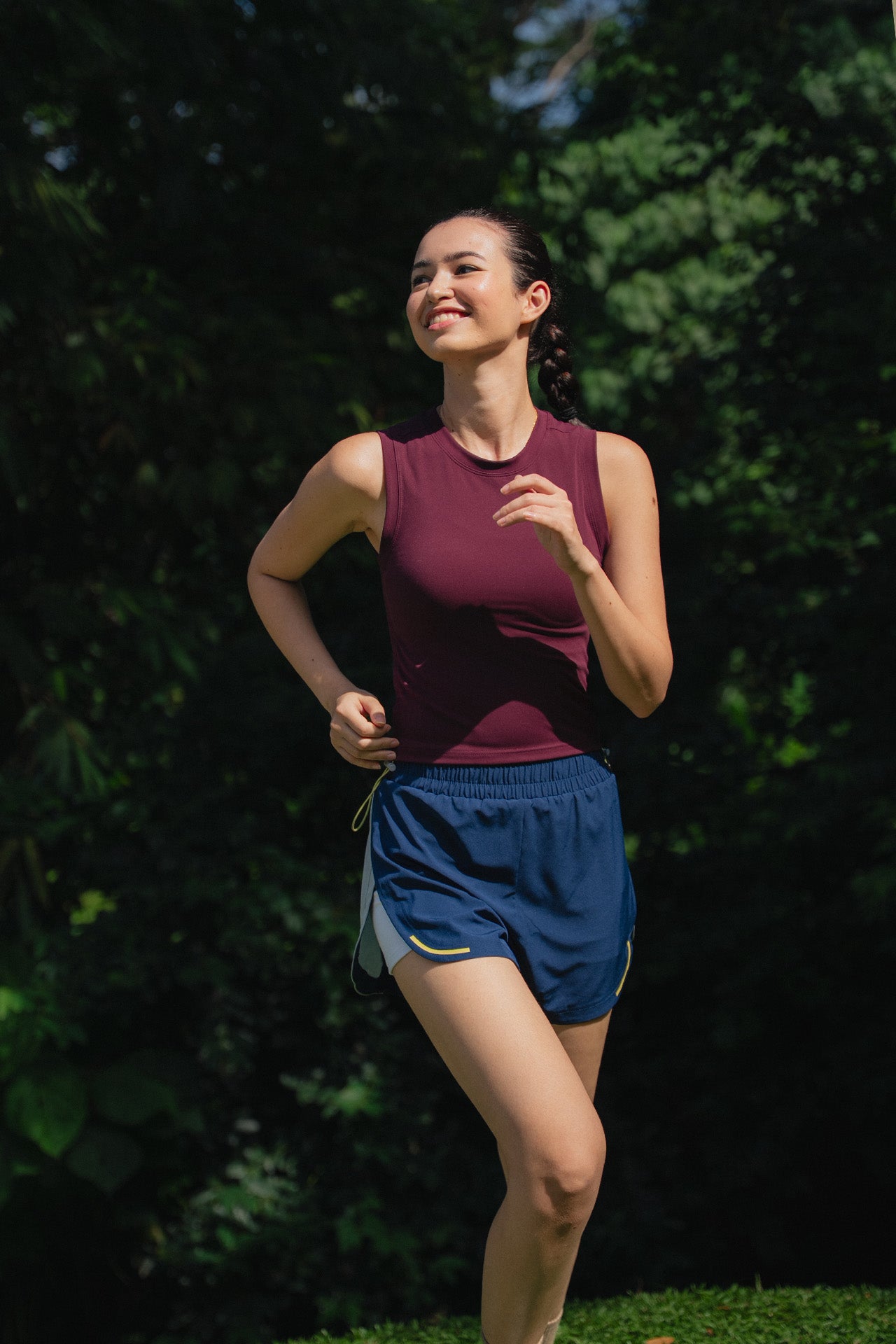 No Pressure Run Shorts Navy