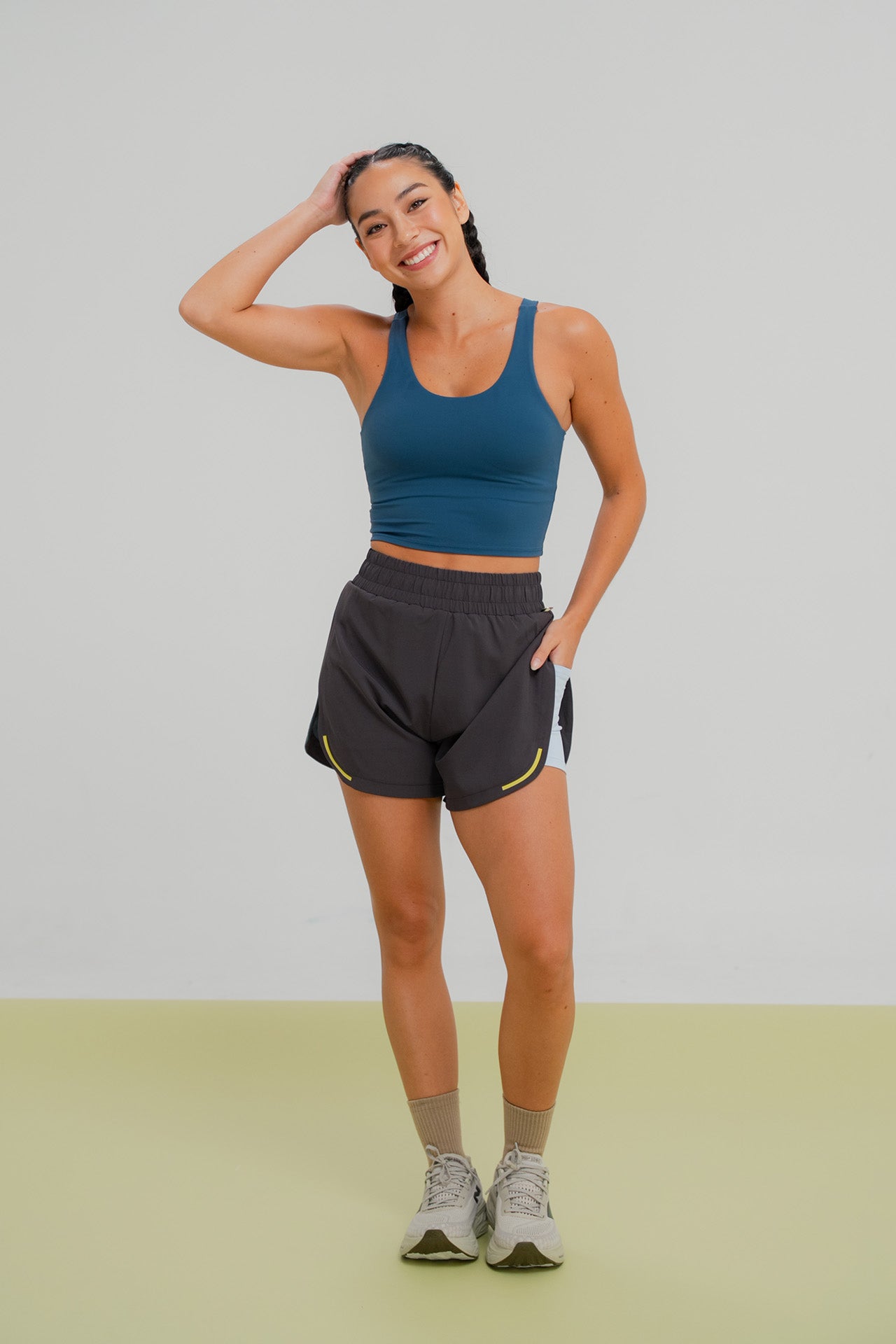 No Pressure Run Shorts Plum