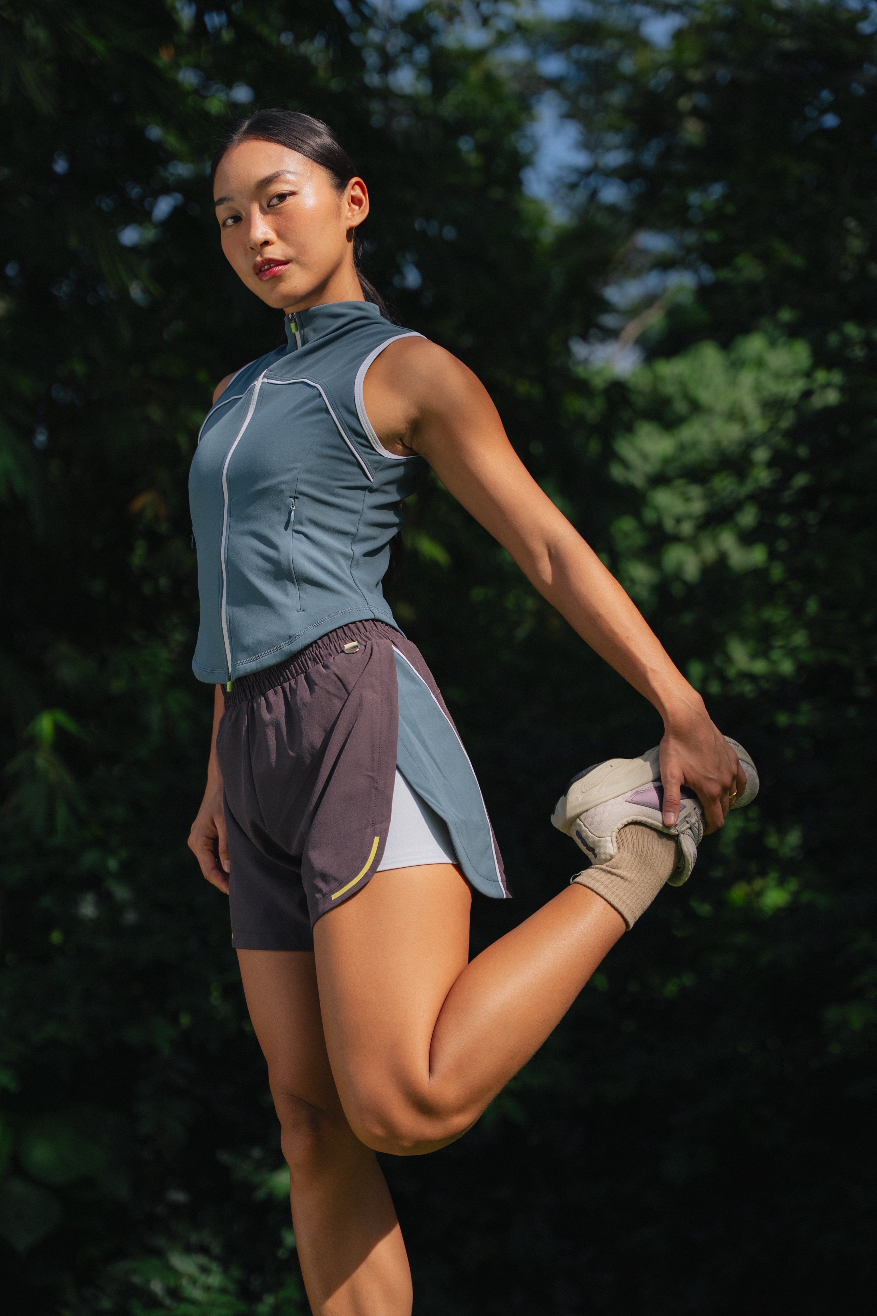 No Pressure Run Shorts Plum