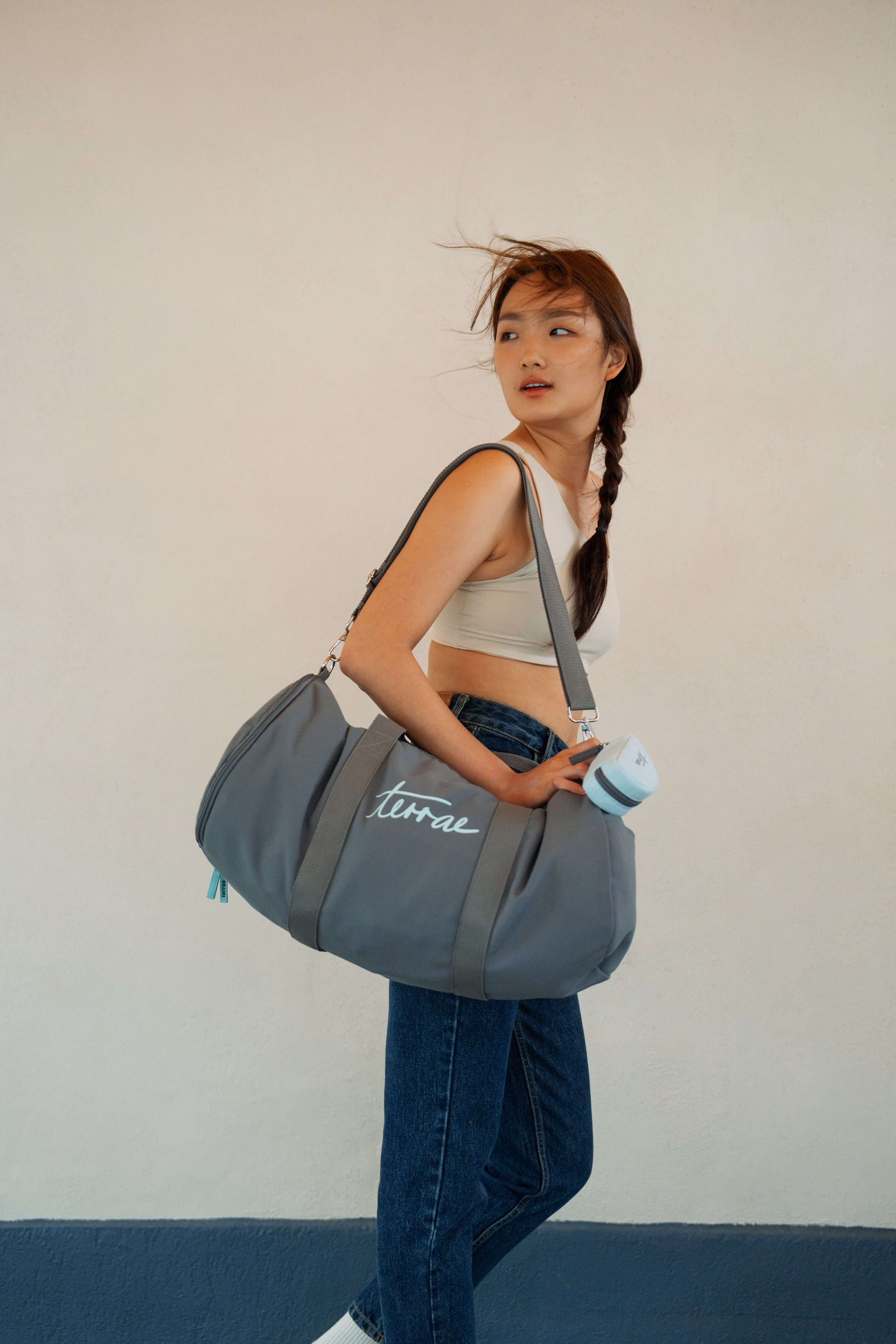 (BACKORDER) All Day Gym Bag in Cold Grey